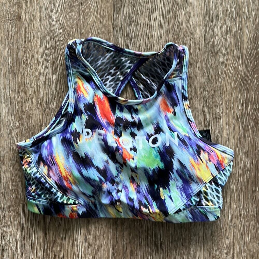 Peloton X WITH Composite Color High Neck Sports Bra Size Small